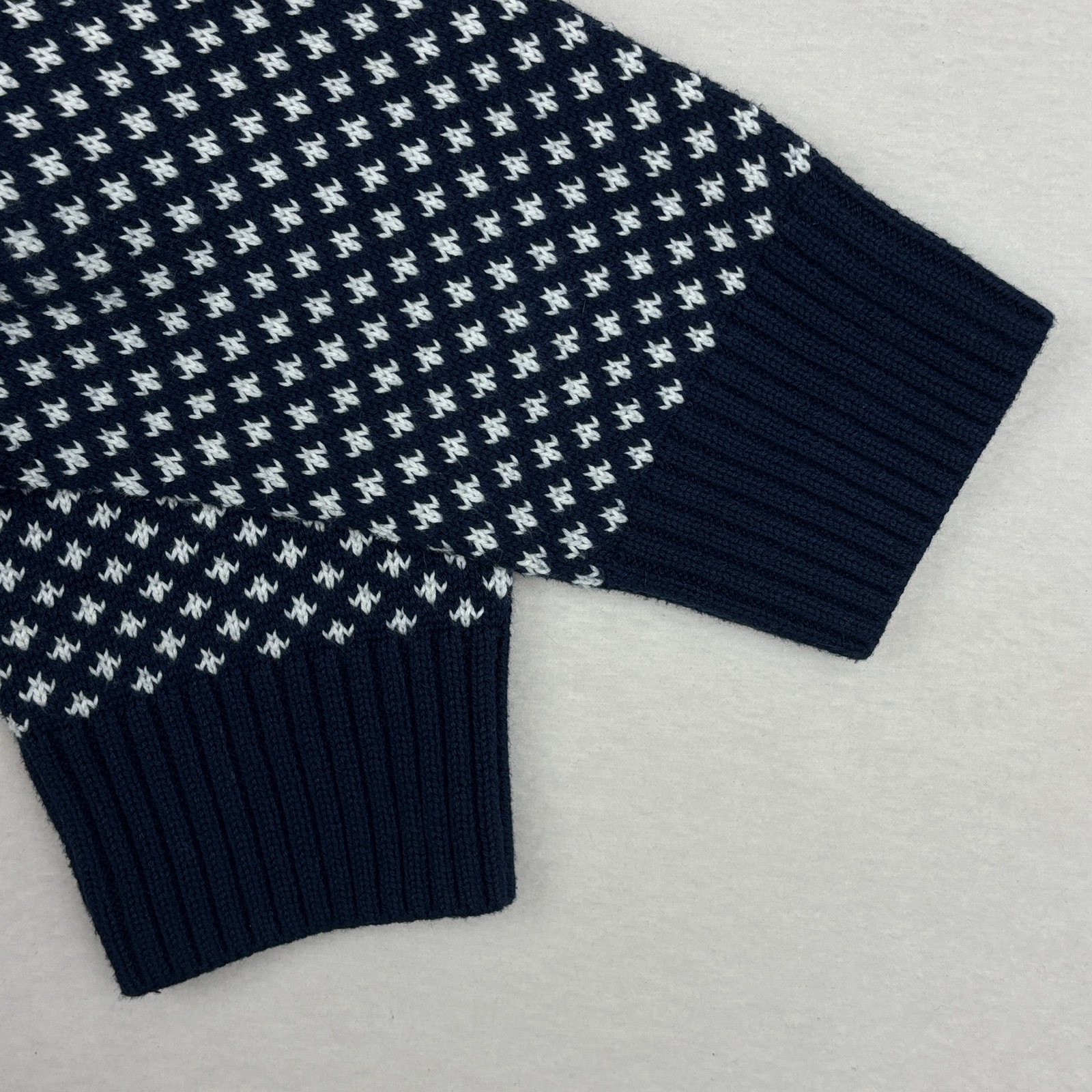 Long Wharf Supply Co Edgartown Seawell Crew Sweater Navy White Men's Xxl — image 7 of 8